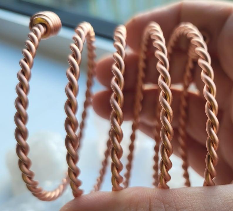 Ladies Copper Bangle - 1 Full Earth Resonance Cubit 333mhz