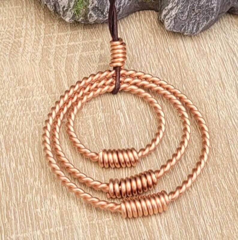 Tensor Ring Necklace Consisting Of 3 Rings (3/8th Lost, 2/8th Empowerment, 1/4 sacred cubit)